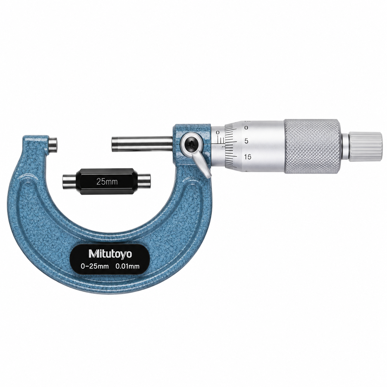 Mitutoyo Micrometer with 25mm Standard (1) Mitutoyo External Micrometer 25-50mm0.01mm